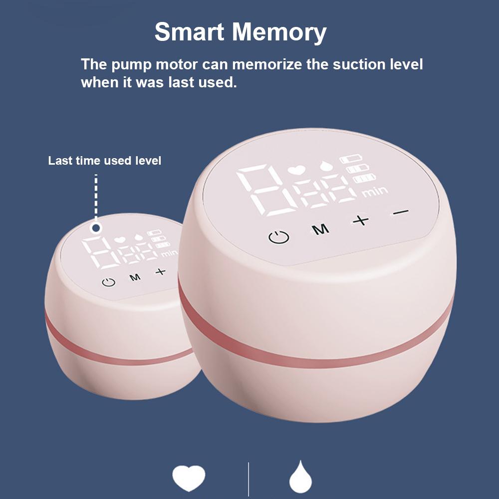 Портативный встроенный молокоотсос со светодиодным экраном Электрический молокоотсос для грудного вскармливания 3 режима 9