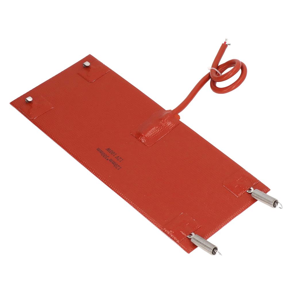 Silicone Heating Pad Waterproof Heater Mat Warmer 300x120mm 100W for Vehicle Car DC12V