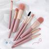 8 шт./компл. кисти для макияжа с мягкой щетиной, тональная основа, румяна, тени для губ, носа, тени для век, набор кистей для бровей и ресниц для начинающих