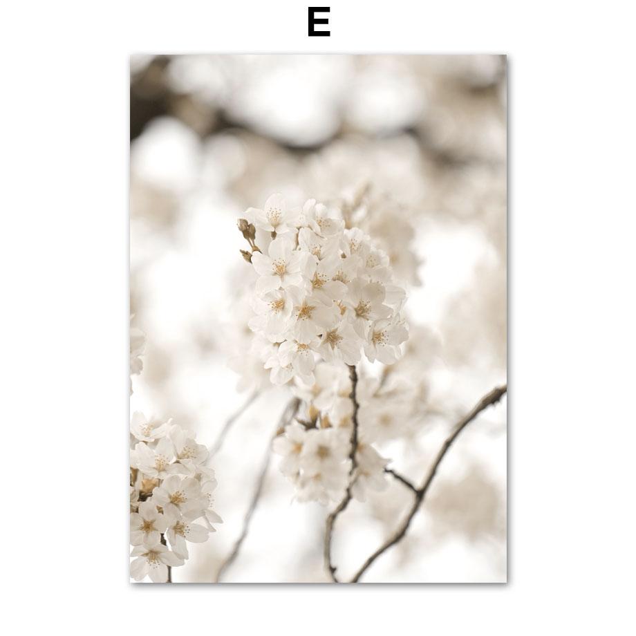 Beach Birds Sea Flower Reed Grass Wall Art Prints Canvas Painting Line Face Nordic Poster Wall Pictures For Living Room Decor