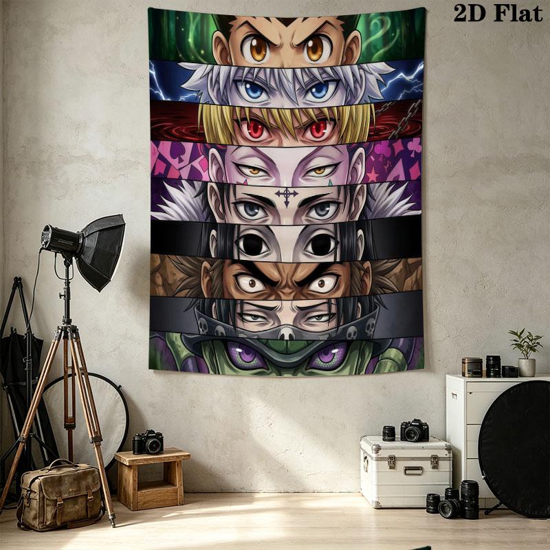 Настенный гобелен Hunter X Hunter Эстетичный настенный подвесной тканевый плед Декоративные гобелены для спальни гостиной Домашний декор