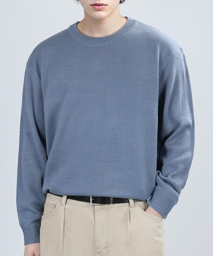 VERYVAIN Balance Round Knit (Indie Blue)