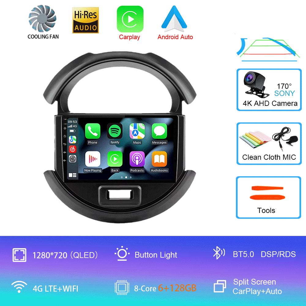Автомагнитола Android 14 Беспроводной CarPlay Auto Для Suzuki Spresso S-presso 2019-2020 Мультимедийный Видео Плеер Стерео Навигация GPS HU