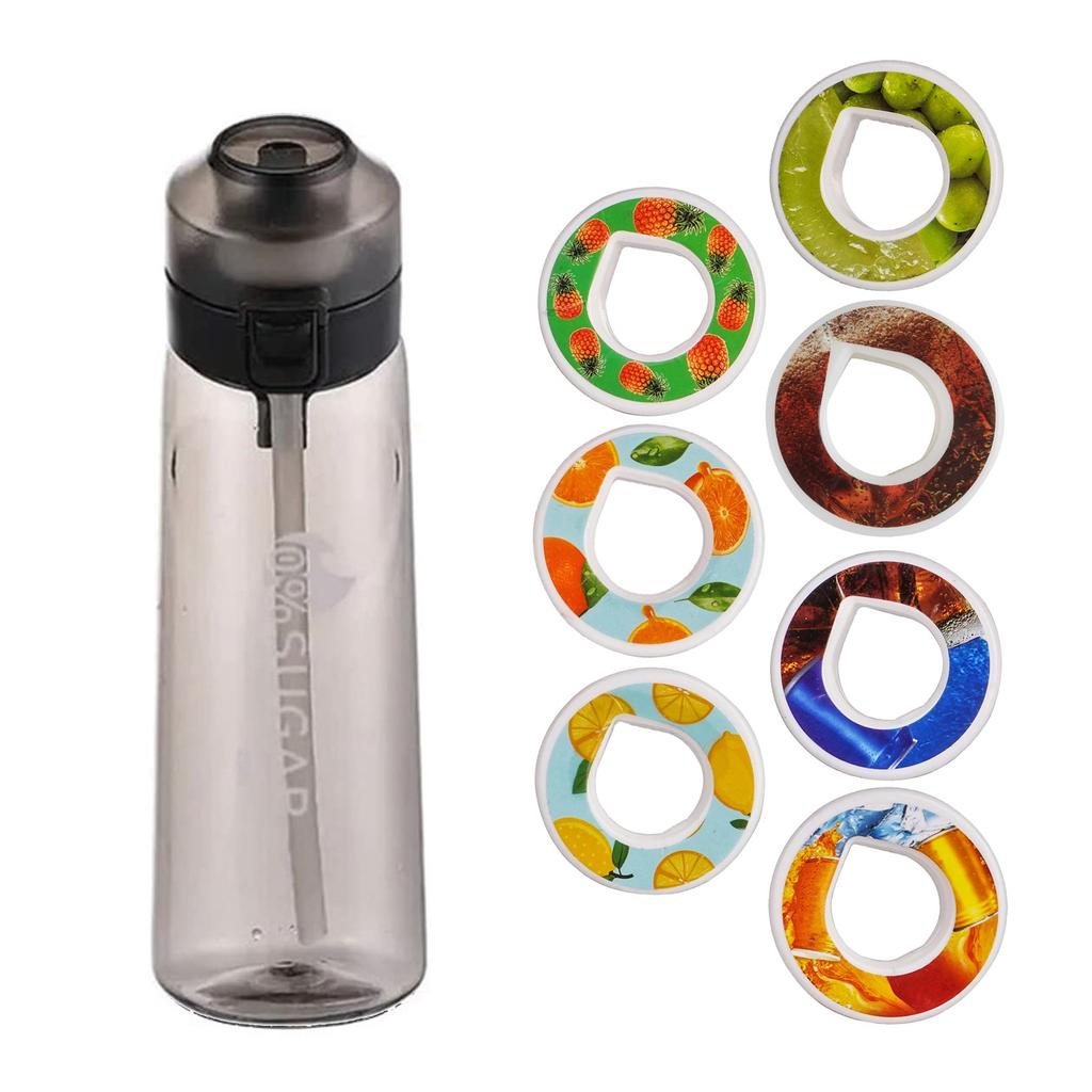 Набор бутылок, бутылка для питья 650 мл со ароматизированными капсулами, набор бутылок для воды для тренажерного зала, фитнеса, школы