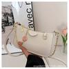 2025 New Lychee Pattern Women's Bag Armpit Bag Casual Fashion Chain Handbag Shoulder Bag Vintage Trend Commuter Bag
