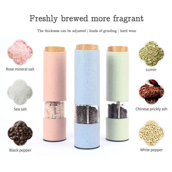 Мельница для перца с видимой регулировкой толщины, удобная электрическая машина для измельчения перца, товары для дома