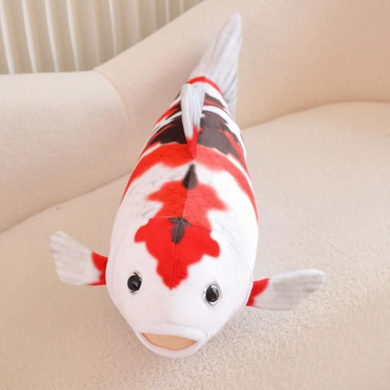 Плюшевая подушка в виде рыбы, имитация куклы кои, плюшевая игрушка, украшение, диванная подушка, мягкая набивная