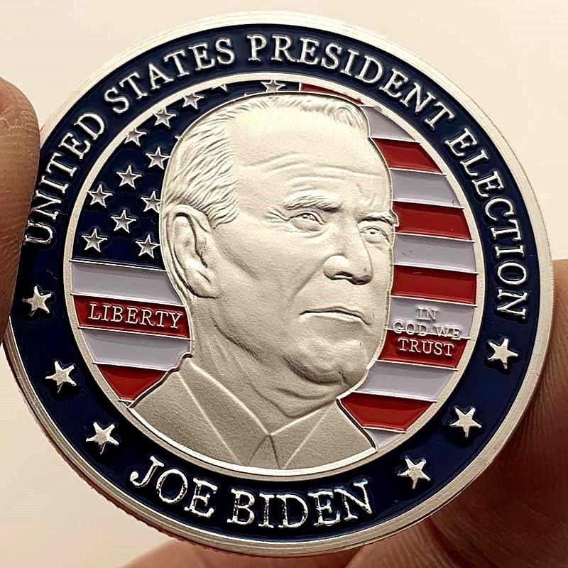 Gold Coin, 2020 Biden Gold Plated Commemorative Coin, Collector's Coin, Character Gold Coin, Coin Commemorative Badge