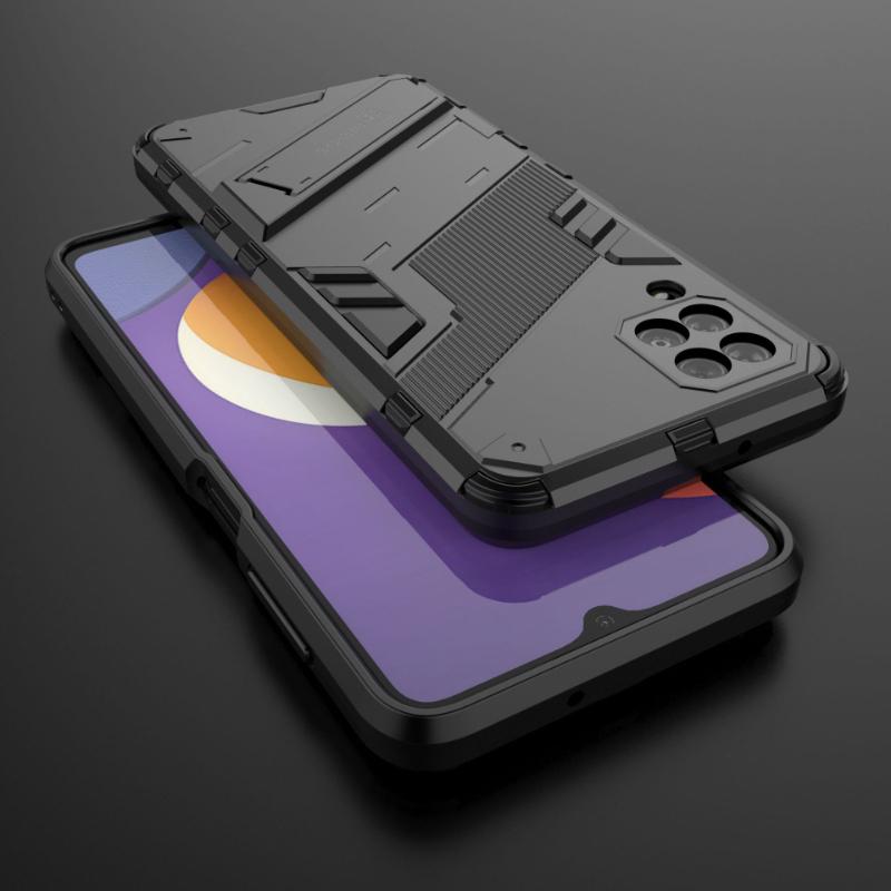 For Samsung Galaxy A22 5G Nacho Shockproof Armor Phone Case For Galaxy A22 4G Anti-Fall Protect Back Cover Kickstand Coque