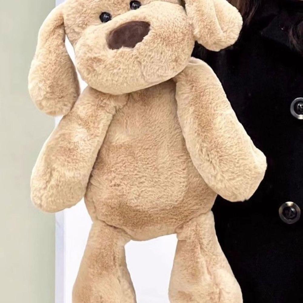 PP Cotton Milk Dog Doll Plush Fluffy Puppy Stuffed Doll Cute Brown Puppy Plush Toys  Birthday