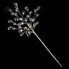 Holiday Floral Arrangement Beads Faux Crystal Christmas Tree Picks with Bendable Wire, Acrylic Pearl Sprays Clear Beaded Garland for Arrangements,