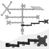 Suptek MD6ARM3 Настольный 6-осевой кронштейн для одного монитора, Совместим с мониторами 13-32 дюйма, Грузоподъемность 10 кг, VESA 75-100 мм