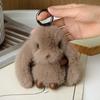 Мягкая игрушка кролик брелок пушистая кукла плюшевый кролик кулон для женщин и девочек