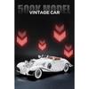 Масштаб 1/18 1936 Benzs 500K Alloy Classic Car Model Diecast Metal Retro Vehicles Car Model Simulation Sound and Light Children Toy Toy Gift