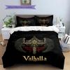Viking battle axe  Pattern Bedding Quilt Set Quilt Cover Pillowcase Home Decoration  Gift (1 * duvet cover + 2 * pillowcase, without core)