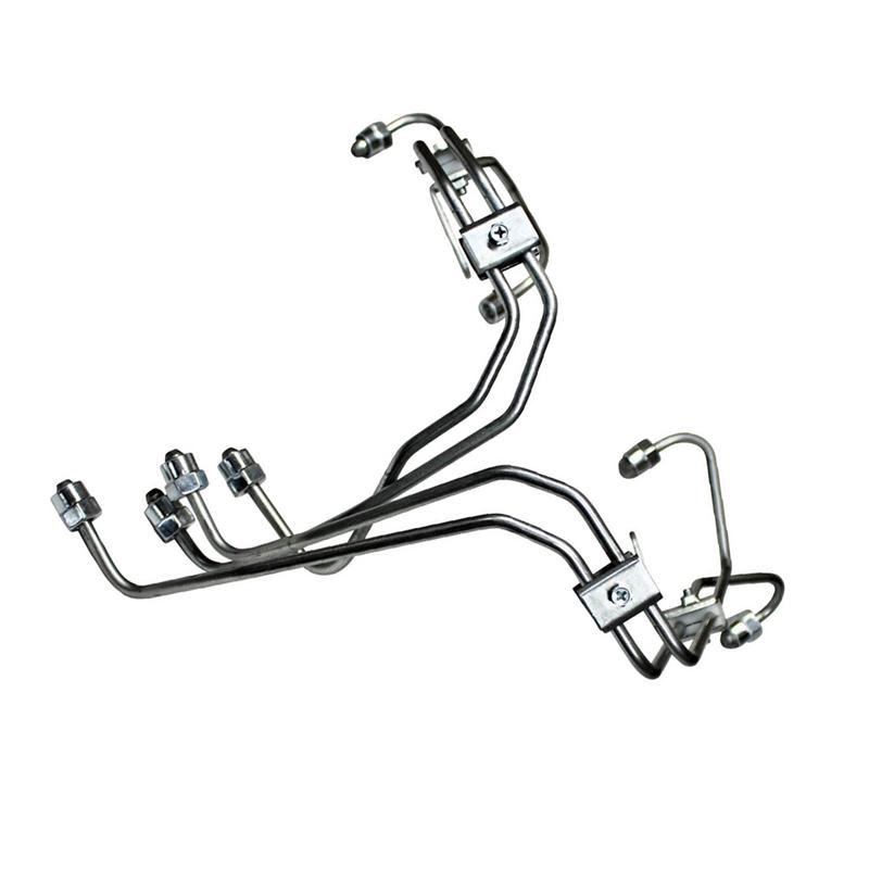 Excellent-1Set Fuel Injector Lines With Line Clamps Automotive Supplies For Cummins 3.9L 4BT Engine 12Mm VE Pump Diesel 3960725