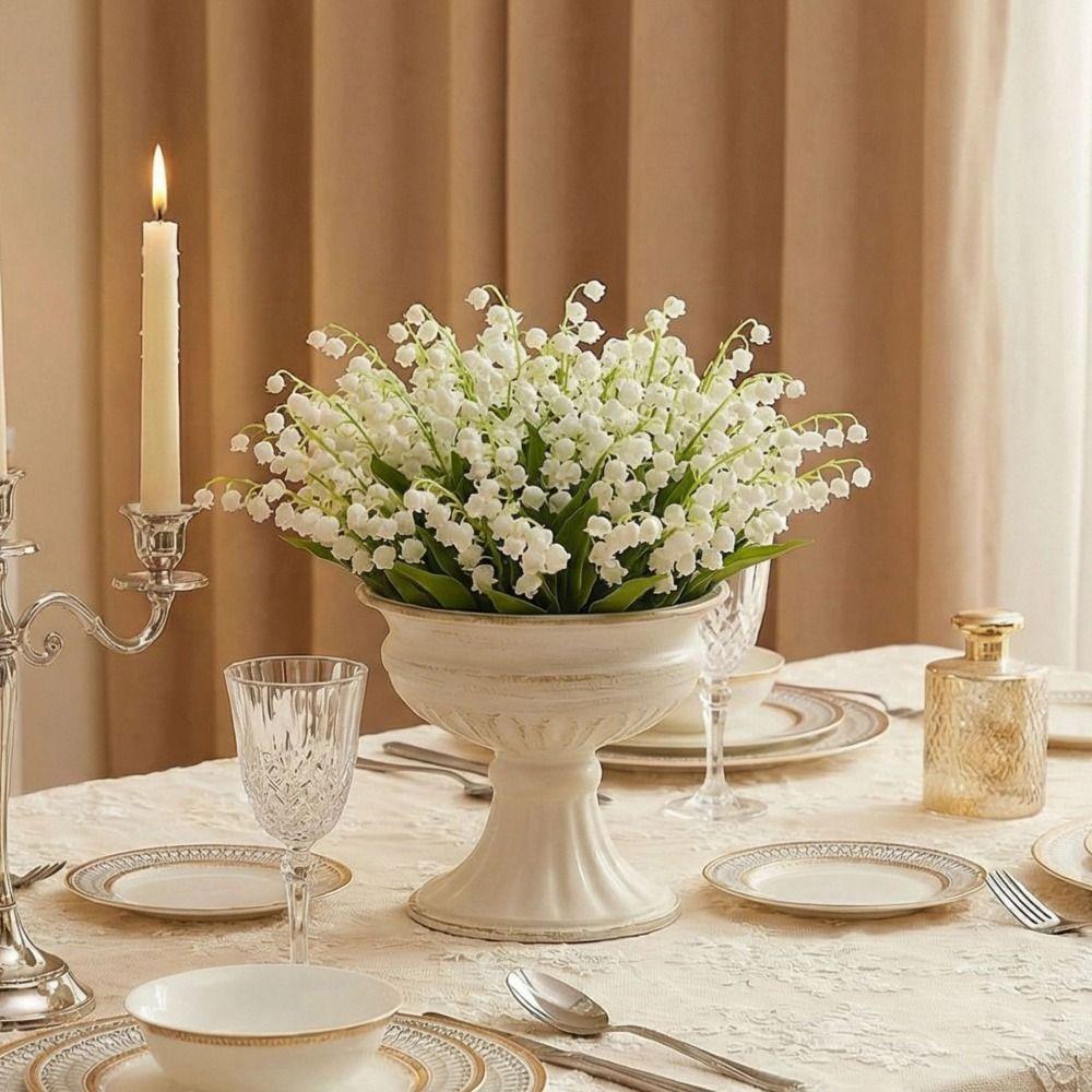 Multipurpose Flower Pot White Decorative Vase Vintage Urn Vase Flower Pot Living Room