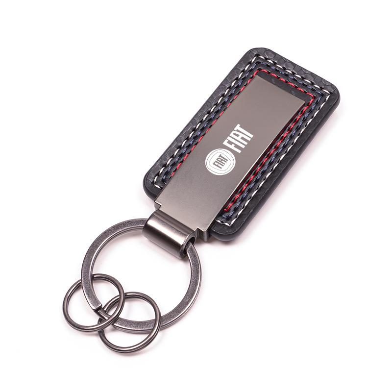 Fiat Car Pendant Auto Smart Key Chains  Logo Keychain For Abarth 500 Tipo FR Panda Argo Freemont Viaggio Bravo Punto Doblo
