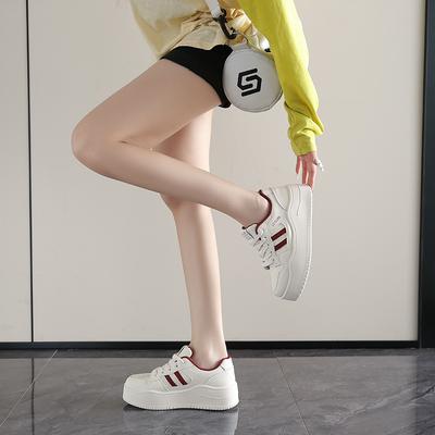 Осень новые дышащие маленькие белые туфли женские студенческие платформа универсальные повседневные спортивные кеды