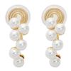 Жемчужные серьги женские поддельные серьги