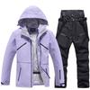 Unisex Winter Ski Suit Set Snowboarding Alpine Skiing Waterproof Windproof Thermal Insulated Jacket Pants