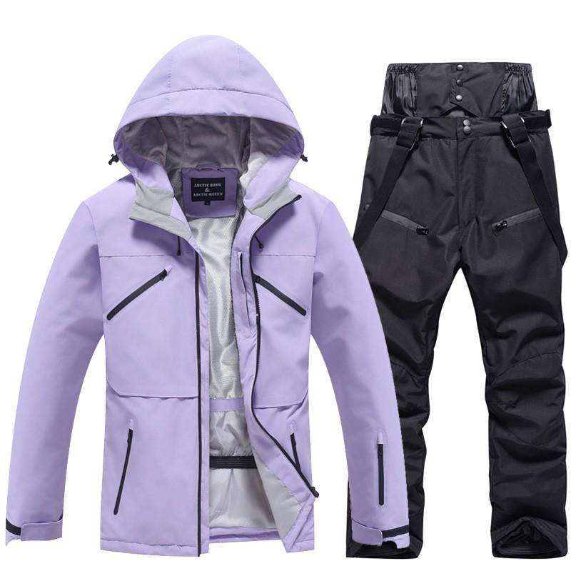 Unisex Winter Ski Suit Set Snowboarding Alpine Skiing Waterproof Windproof Thermal Insulated Jacket Pants