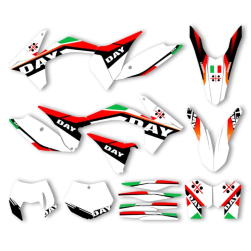 DSMTECH Графический фон для мотоцикла KTM 2012 2013 EXC 2011 2012 SX SXF 125 250 300 450 Наклейки Комплекты 005