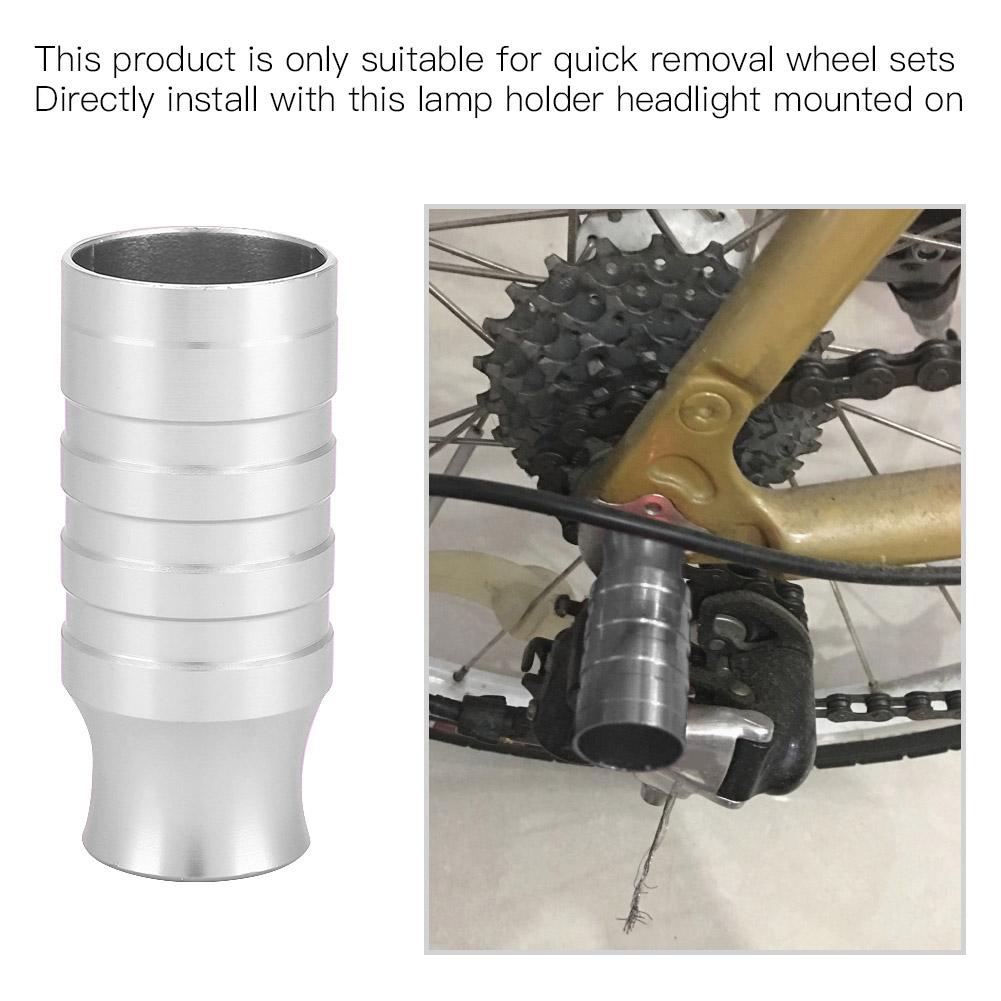Mountain Bike Bicycle Quick Release Bulb Lamp Expansion Bracket Spike Wheel Hub Shaft Silver