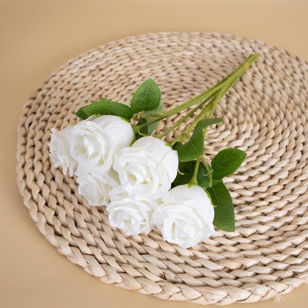 Silk Rose Simulated Rose Bouquet Small Bundle Artificial Flowers  Valentine's Day Gift