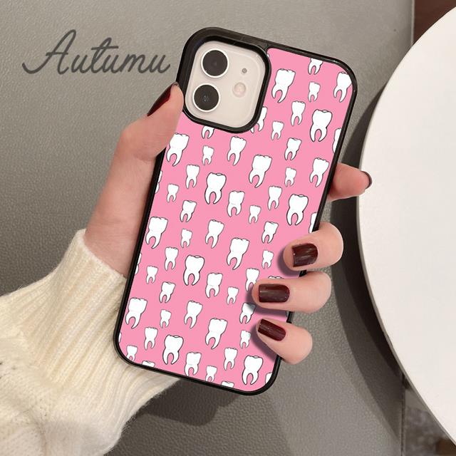 Чехол для телефона Стоматолог Зуб Гигиенист Стоматологический для iPhone 11 12 13 14 Pro Max mini XR XS SE 2020 7 8 Plus Samsung S21 S22 накладка