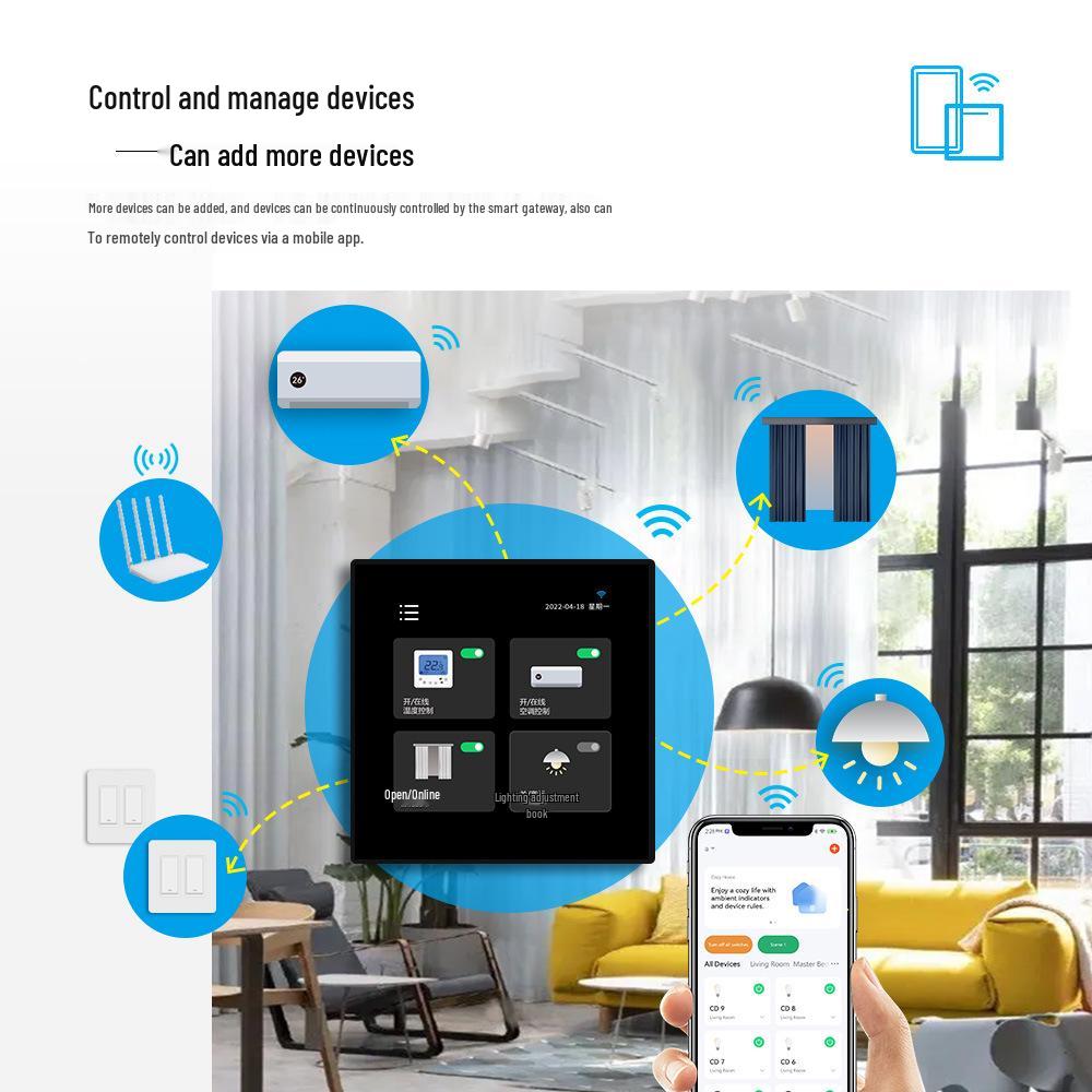 Tuya Smart 4-дюймовый Zigbee-шлюз с голосовым управлением Alexa - Версия Linux