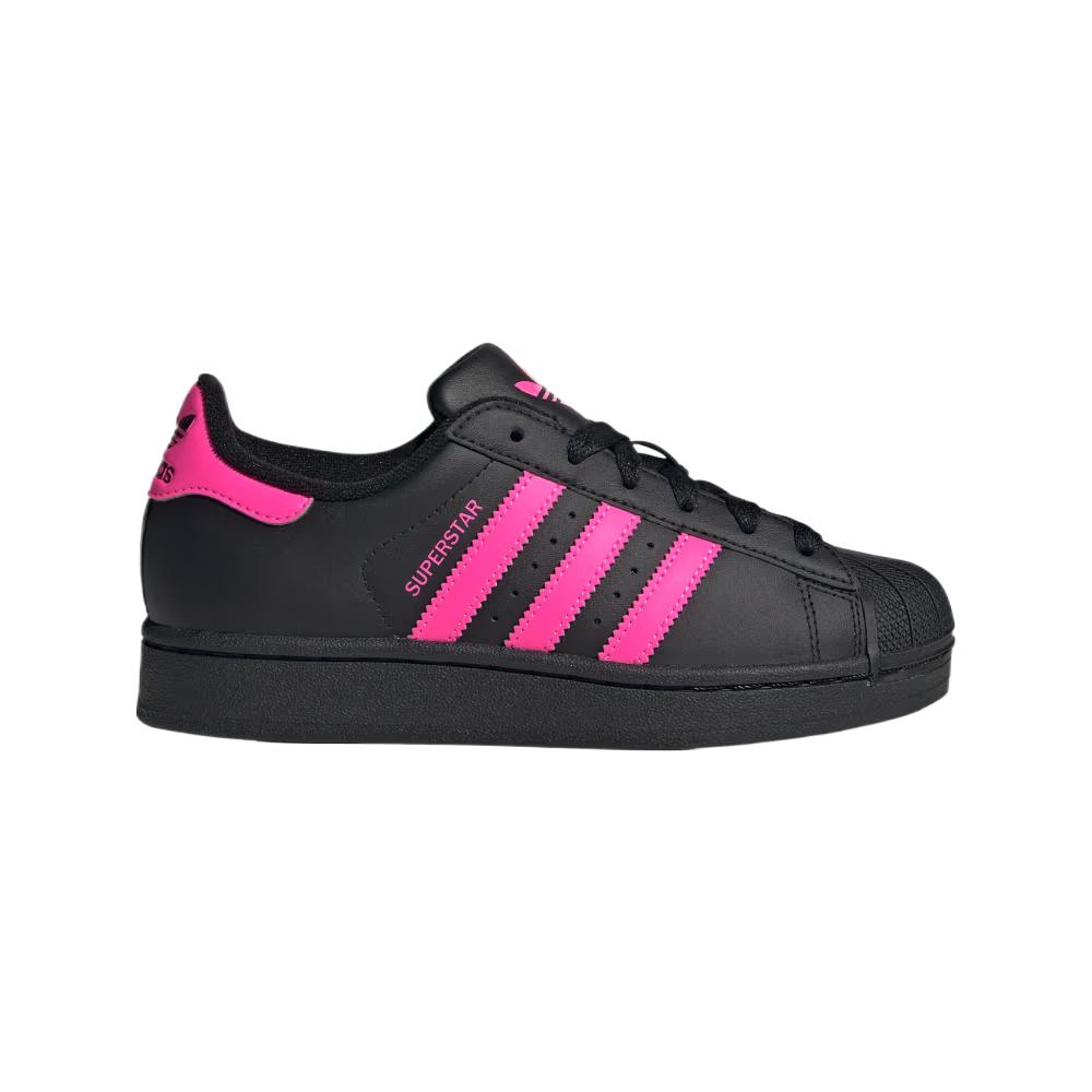 adidas Детские кроссовки Superstar 2 J Core Black Lucid Pink JQ0284