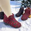 Cotton Boots Winter Soft-soled Cotton Shoes Women's Comfortable Velvet Warm Ethnic Style Mother Cotton Shoes the Elderly Grandma Cotton Boots
