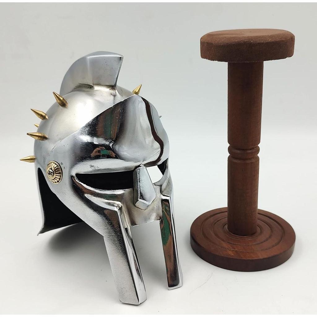The Great Mini Gladiator Maximum Helmet with Display Stand Medieval Helmet