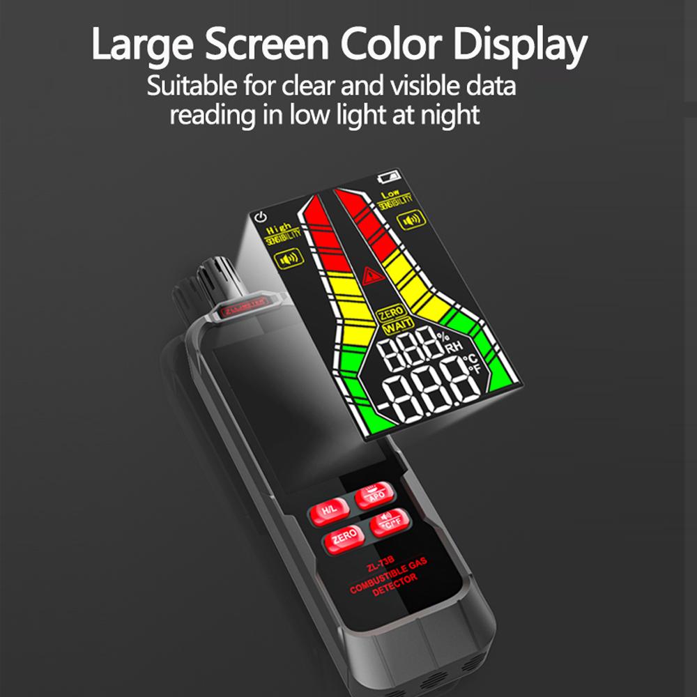 Ручной детектор утечек горючих газов, тестер утечек природных газов, портативный детектор утечек горючих газов