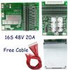 16 S 48V 20A Защитная плата литиевой батареи с балансом для электромобиля, мотоцикла