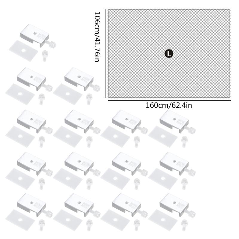 Aquarium Bird Cages Fish Tank Transparent Anti-Escape Net DIY Protective Mesh Anti-Escape Rust-Resistant Replacement Net