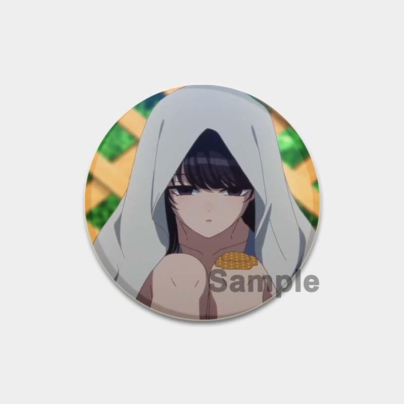 58 мм аниме «Коми может T общаться», булавка с отворотом, значок для косплея с героями мультфильмов, креативные подарки, броши Gujian Одноклассники, милые булавки для рюкзаков