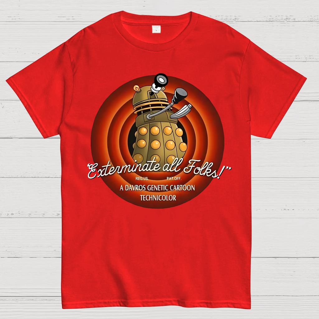 Looney Daleks Unisex 100% Cotton Summer Casual Cool Loose T-Shirt