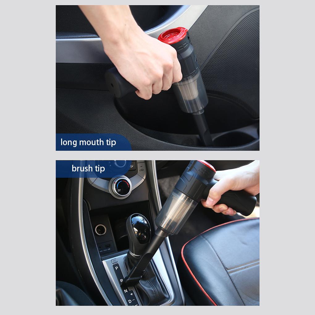 Vehicle Handheld Foldable Vacuum Long Nozzle Set Dust Remover Hotel Living Room Bedroom Dorm Wireless Cleaning Tool