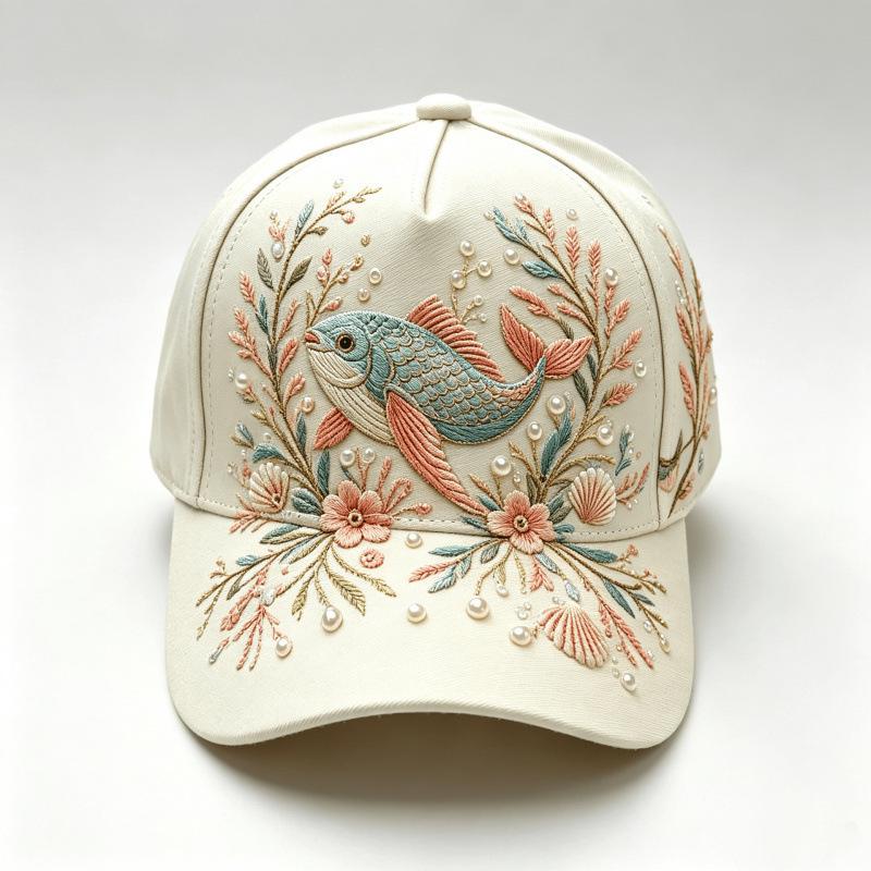 New D Digital Printing Butterfly Baseball Cap Morning Garden Adult Cap Peaked Cap Pastoral