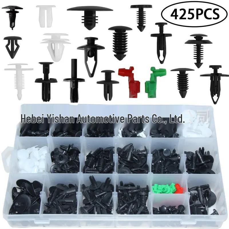 425PCS Universal Snap-in Fasteners for Ford & Chevrolet: Door Panel & Bumper Rivets