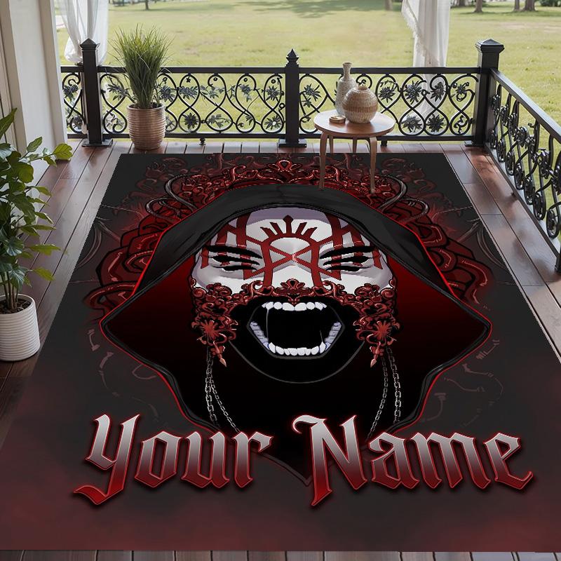 Custom Text Sleep Token Pattern Floor Rug Soft Indoor Carpet Mat Living Room Bedroom