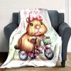 Cute Dog In Pocket Design Home Blanket Gift For Pet Loverst60