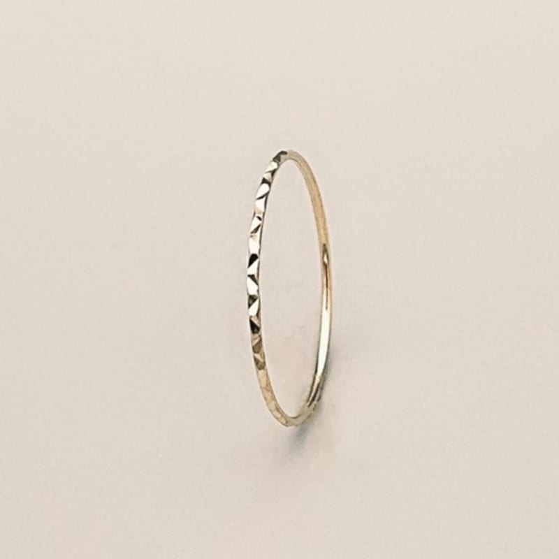 BEFORE MOONRISE [14K] Fine Sand Cutting Ring GR7