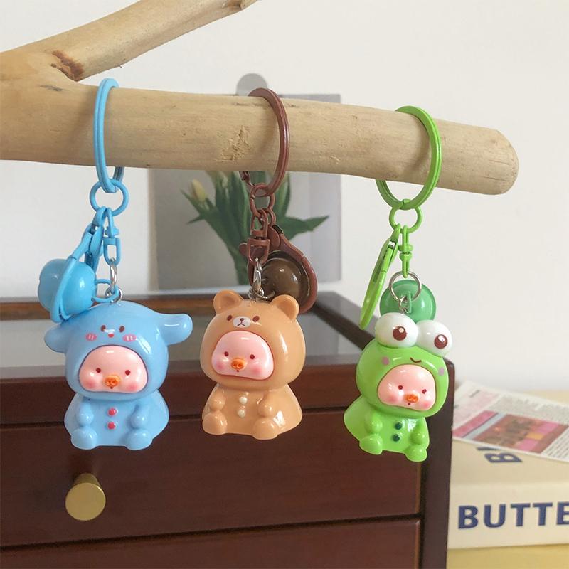 Мультяшные креативные животные-талисманы для женщин и девочек, милый кулон в виде свиньи, брелок для ключей, украшения для рюкзака, аксессуары, подарки