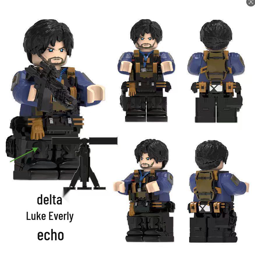 Delta Special Forces Building Blocks Minifigures - Jiaolong Deep Blue Saiyide Model Toys