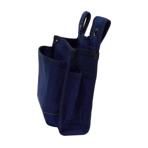 Artisan-made Slit Canvas Waist Pouch, Navy Blue, SHB-110NV