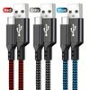Быстрозарядный кабель USB-C в нейлоновой оплетке, Совместим с, Oneplus, Xiaomi, Особенности: Возможность синхронизации данных,