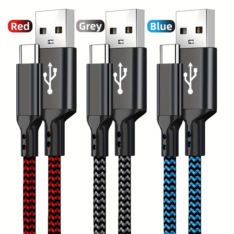 Быстрозарядный кабель USB-C в нейлоновой оплетке, Совместим с, Oneplus, Xiaomi, Особенности: Возможность синхронизации данных,
